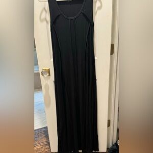 Karen Kane long , flowy black tank dress.